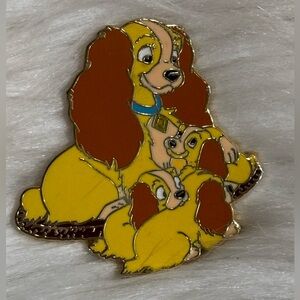 Disney Pin Lady and the Tramp, Lady and Puppies 2008